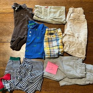 Baby Boy Clothing Bundle of 9 items size 12-18 Months